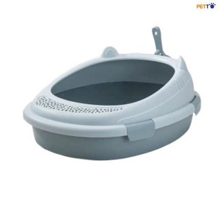 Chậu vệ sinh, Chậu Cát,Khay cát cho mèo tai thỏ +Xẻng ( 48 x 35 x 15cm )