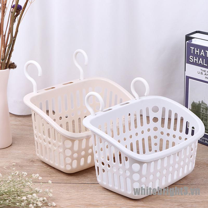 Giỏ Nhựa Đựng Đồ Dùng Nhà Tắm Màu Trắng