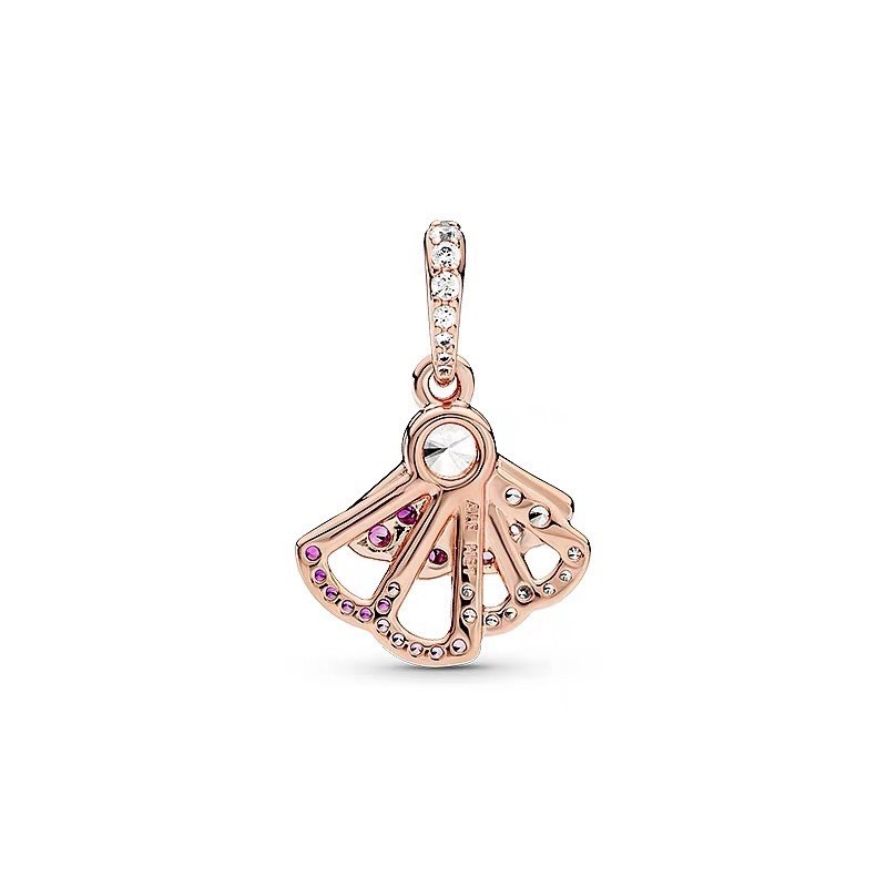 hạt charm pan vương miện đính đá phối màu bạc s925 cao cấp