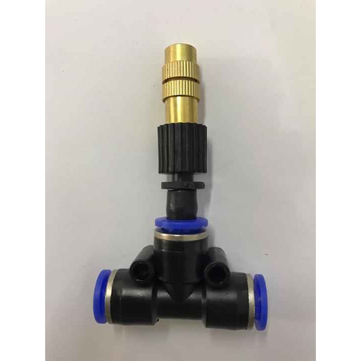 Bec phun sương kèm T nối nhanh 8mm