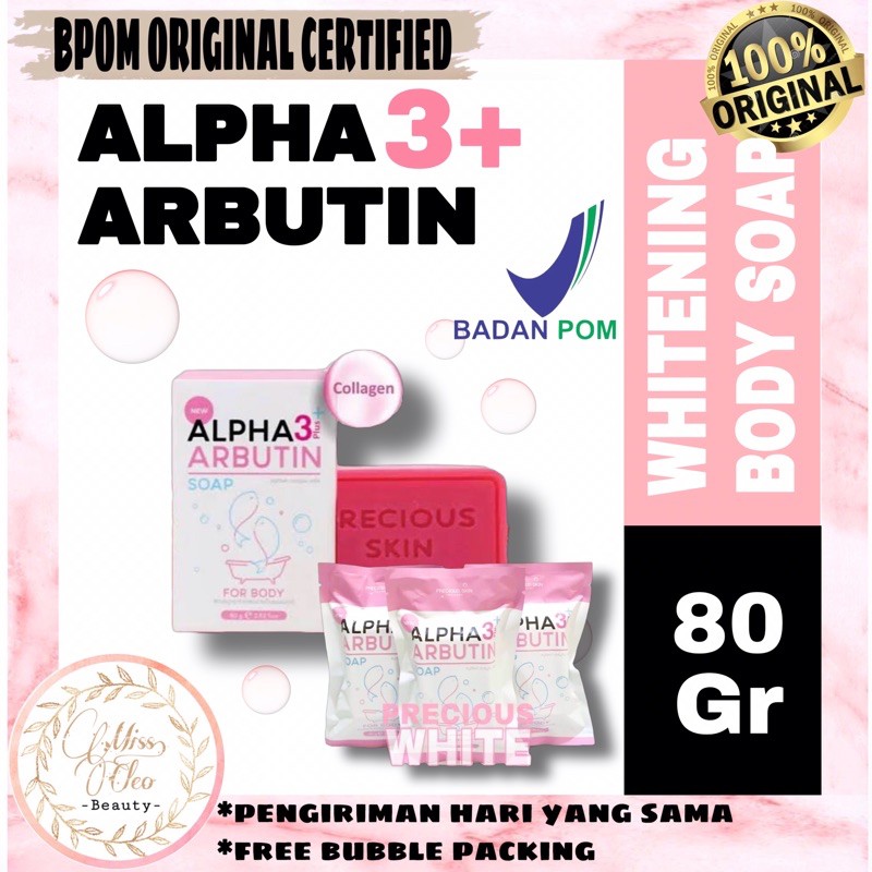 (Hàng Mới Về) Xà Phòng Alpha Arbutin 3 Plus Collagen Làm Trắng Da 80gr