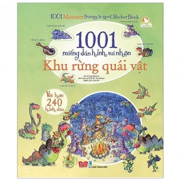 Sách - 1001 Miếng Dán Hình Vui Nhộn - Khu Rừng Quái Vật