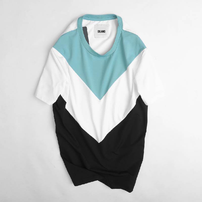 Áo phông nam cá tính phối màu vải co giãn 4 chiều DILANO AT01 | BigBuy360 - bigbuy360.vn