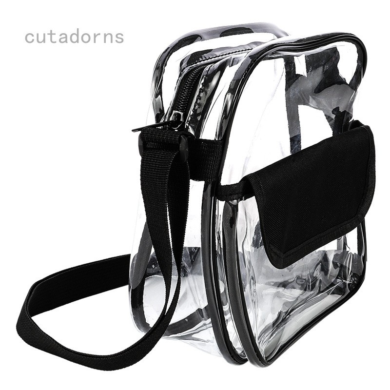 Gymnasium beach bag storage bag green transparent PVC one-shoulder messenger travel shopping bag Clear Crossbody Messenger Shoulder Bag