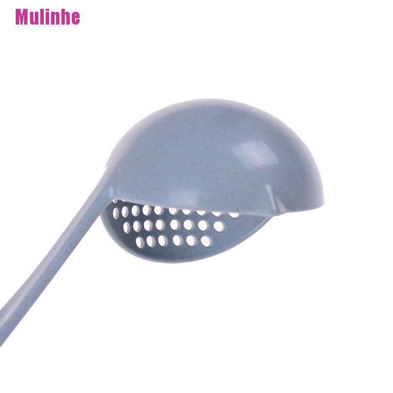 Muỗng Múc Canh 2 Trong 1 Tay Cầm Dài Kèm Lưới Lọc Tiện Dụng