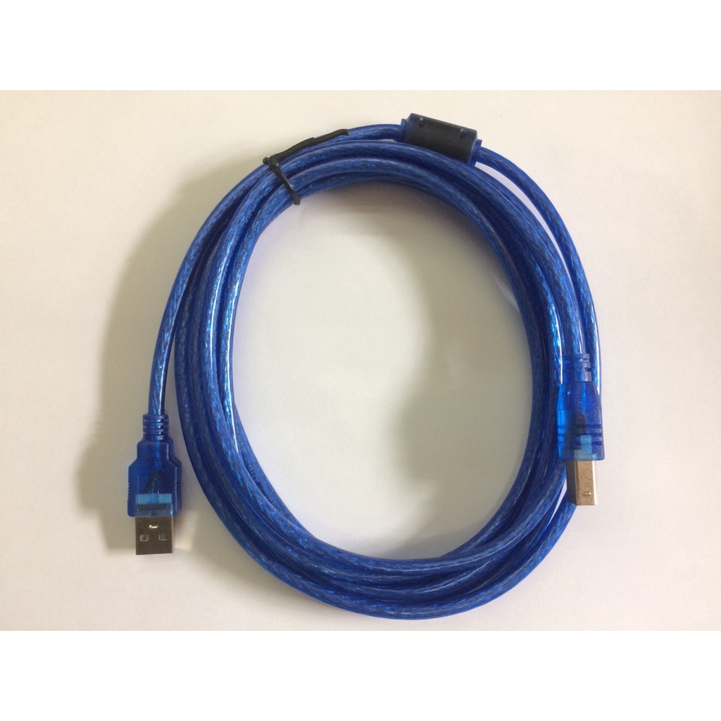 Dây cáp USB máy in chống nhiễu 3m 2.0 hàng chất lượng màu xanh/ xám  ( ngẫu nhiên)
