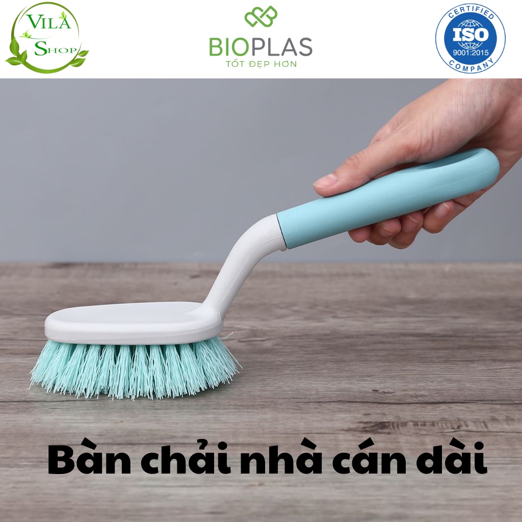 Bàn Chải Nhà Tắm, Chổi Cọ Nhà Vệ Sinh Cán Dài BIOPLAS Cleaner 4  Đạt Tiêu Chuẩn Xuất Khẩu - Châu Âu - EU