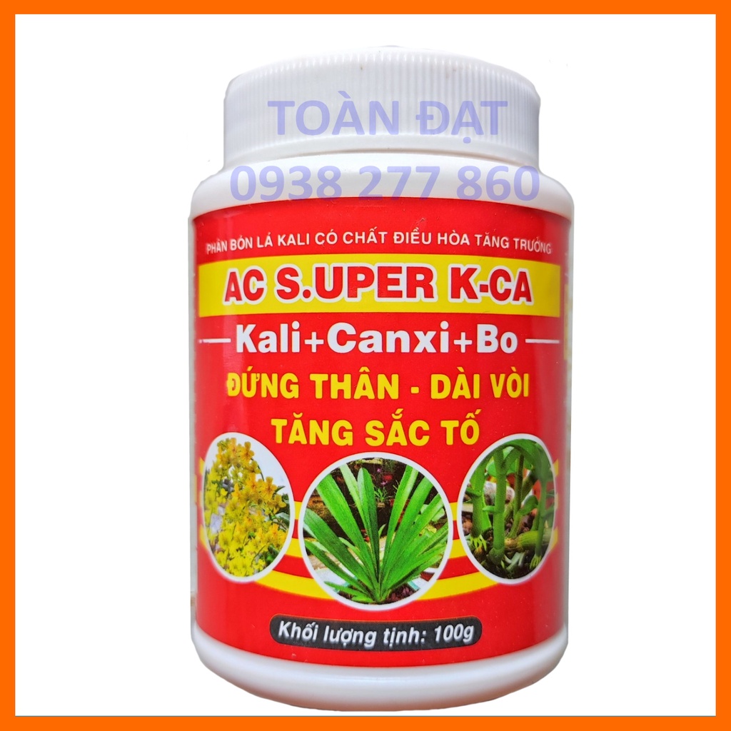 Phân Bón Super Kali lọ 100g, Siêu KALI giúp ra hoa đồng loạt, hoa đẹp màu, trái lớn nhanh