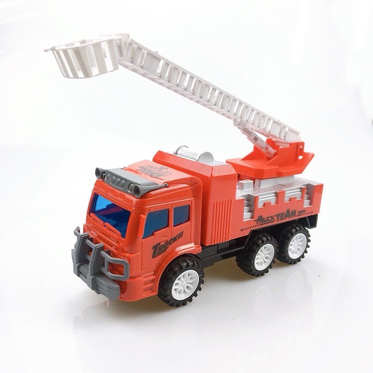 Đồ chơi oto xe cứu hỏa chạy pin cao cấp có đèn cho bé, chất liệu nhựa cao cấp cho bé thỏa sức sáng tạo