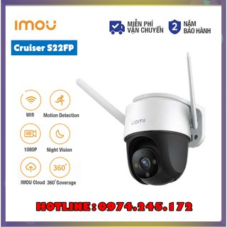 Camera Wifi Xoay 360 Độ Ngoài Trời Imou S22FP 2Mp Full HD 1080p Báo Động Chuyển Động, Imou A22EP 2Mp - Hàng Chính Hãng