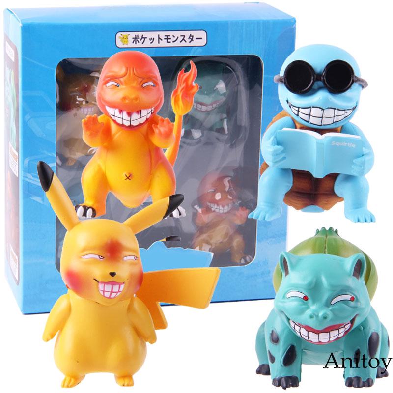 Set 4 mô hình đồ chơi nhân vật trong phim hoạt hình Pokemon