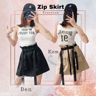 [ẢNH THẬT] Chân váy túi hộp kèm nịt