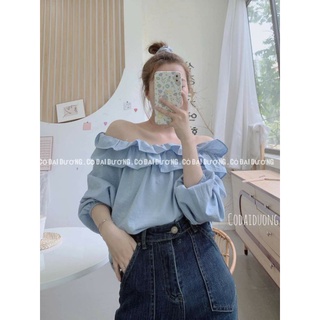 Sơ mi đũi trễ vai về sll S8_LI