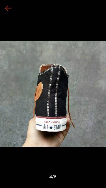 Giày Thể Thao Converse Cổ Cao Phối Màu Trắng Đen Thời Trang Cá Tính