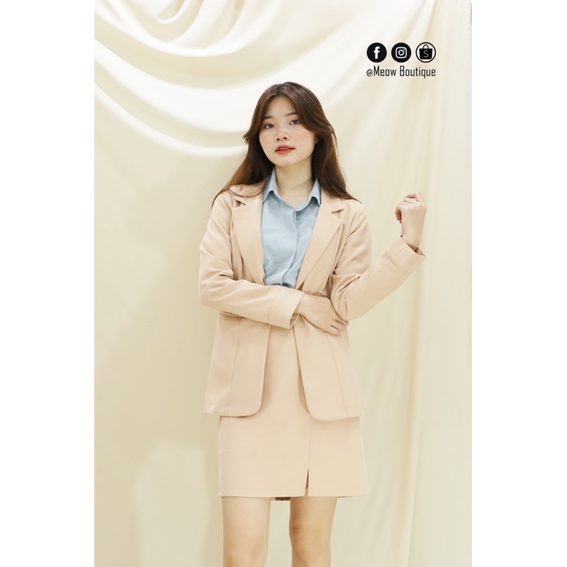 Blazer cổ danton Meow Boutique