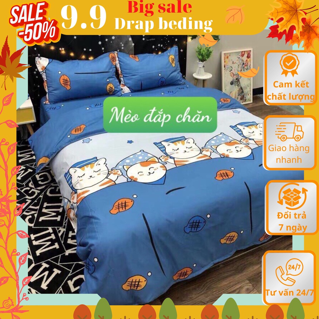 Ga trải giường cho bé trai các KT 1m2,1m4,1m5,1m6,1m8 -DRAP BEDING