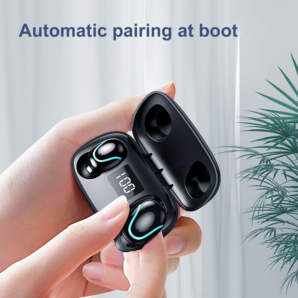 Tai Nghe Nhét Tai Hel + S9 Tws Mini Kết Nối Bluetooth 5.0 Chống Thấm Nước Kèm Mic