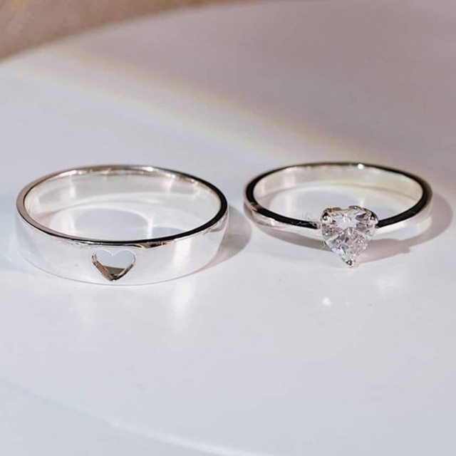 CÁC MẪU NHẪN ĐÔI BẰNG BẠC CHO NGÀY LỄ TÌNH NHÂN, VALENTINE