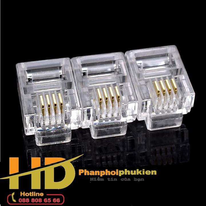 Đầu bấm điện thoại RJ11