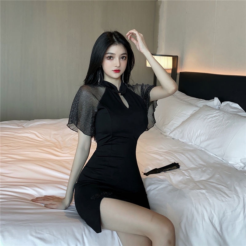 Đầm Sườn Xám Cách Tân Dáng Ôm Thời Trang Mùa Hè Xinh Xắn Cho Nữ