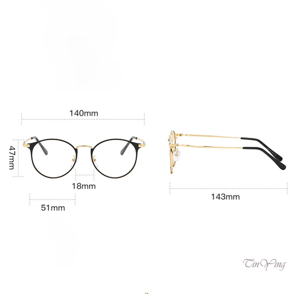 GETNOIVAS Mắt Kính Chống Tia Sáng Xanh Gọng Kim Loại Thay Đổi Màu Sắc Cổ Điển Dành Cho Nam Nữ