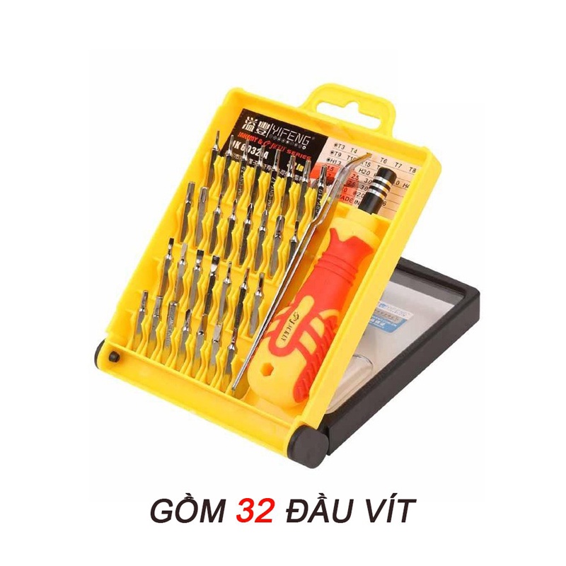 Bộ tua vít đa năng 32 chi tiết Jackly JK6032A (Cam) Nhất Tín Computer