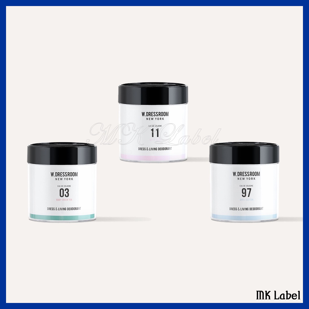 Sáp thơm khử mùi w.dressroom dresss & living deodorant 110g 3 loại