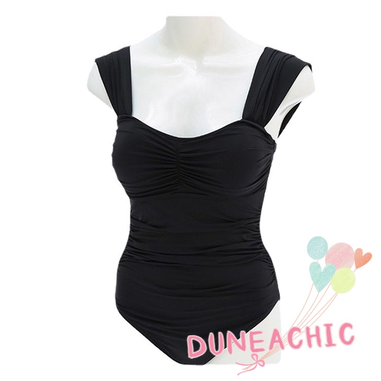 Bộ đồ bơi một mảnh DUNEA màu trơn ôm dáng gợi cảm cho nữ