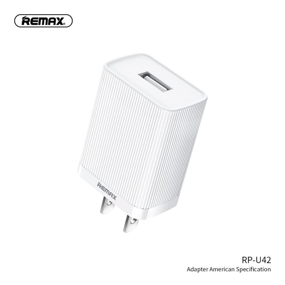 Củ sạc điện thoại REMAX RP-U42 dòng sạc 2.1A thiết kế nhỏ gọn sạc an toàn ổn định bảo hành 3 tháng