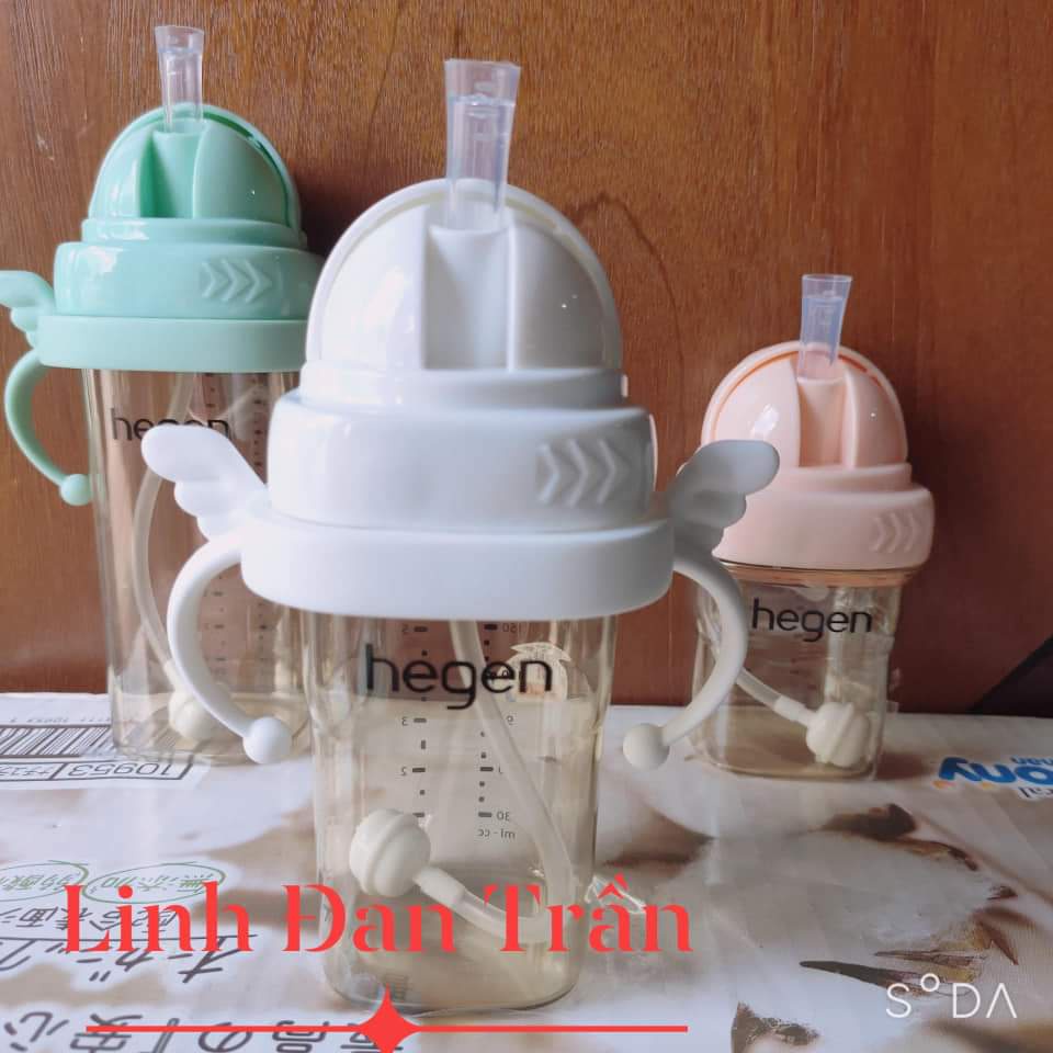 Bộ tay cầm ống hút màu xanh/ hồng/ trắng/ đỏ/ ghi bình sữa he gen,ống hút bình sữa HG