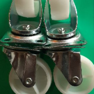 Bánh xe nhựa trắng 60mm