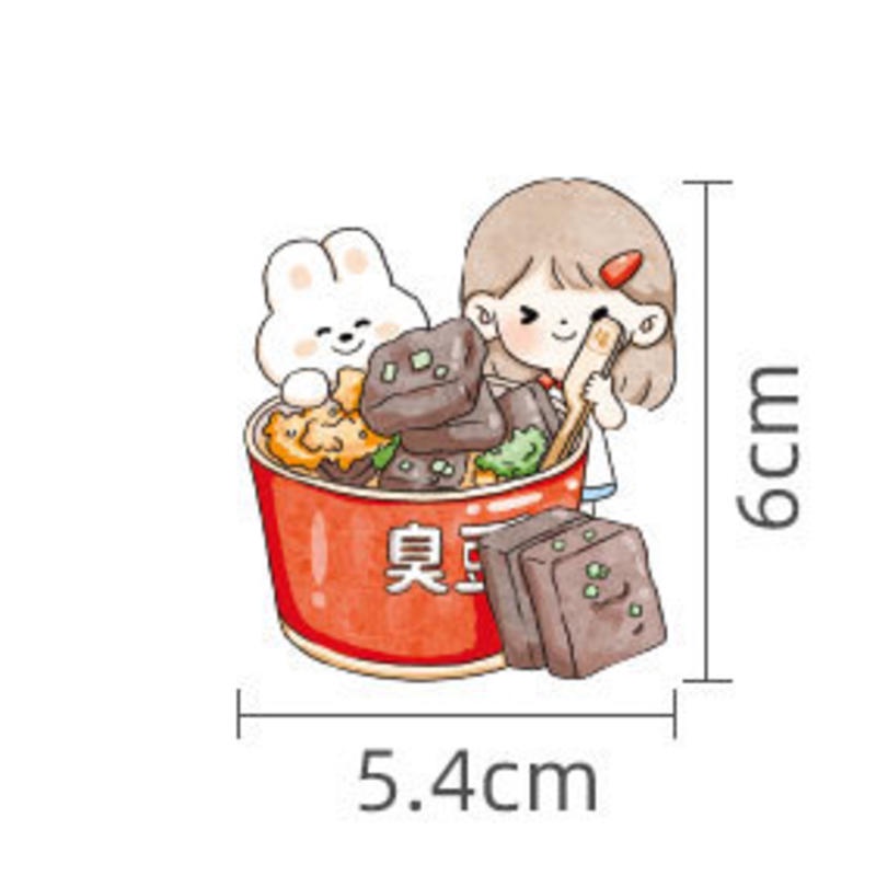 ⭐ iLado ⭐【1 PC】 sticker telado PET Không Thấm Nước Nhãn Hình Dán Cute Sticker Trang Trí Sổ Hình Dán Sticker Dễ Thương Sticker Trang Trí Sổ Dán Sổ Lưu Trữ Sticker Hiểm Bộ Sticker Nhãn Dán Sổ Chiết Lưu Trữ Tập Vở Sổ