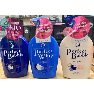 HSD 2022 - Sữa tắm tạo bọt Senka Perfect Whip 500ml - Sản xuất tại Nhật