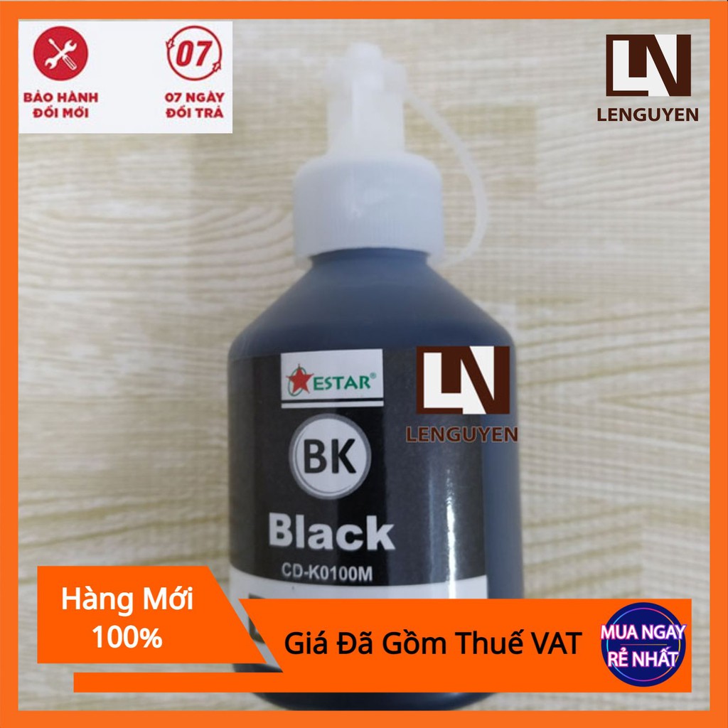 Mực in phun dùng cho máy in Canon và HP 100ml giá rẻ