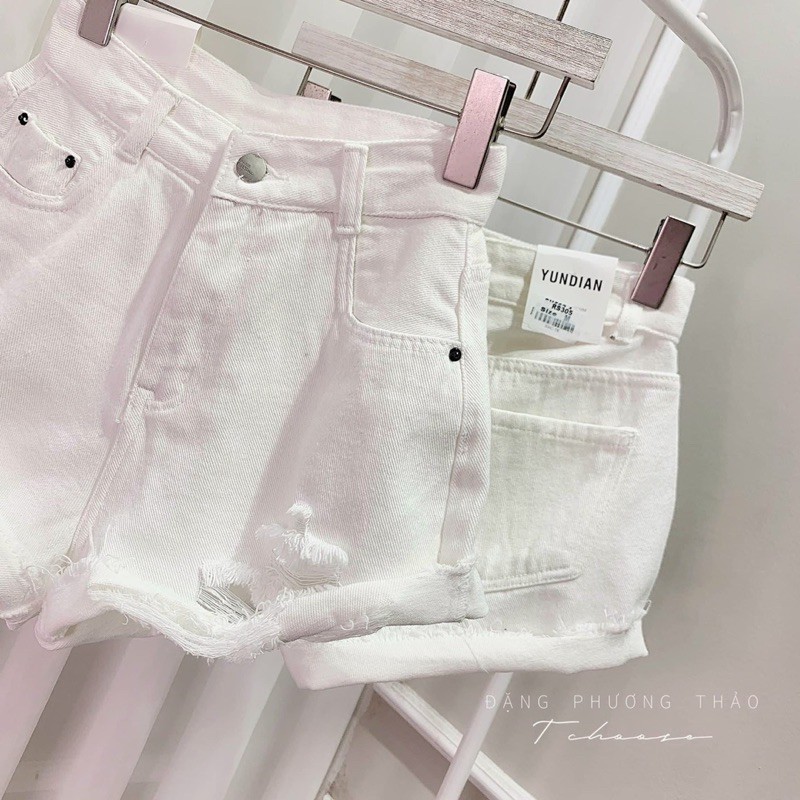 Quần Short Jeans Đen trắng bigsize Rách tầng Size nhỏ đên Lớn ms 148 | BigBuy360 - bigbuy360.vn