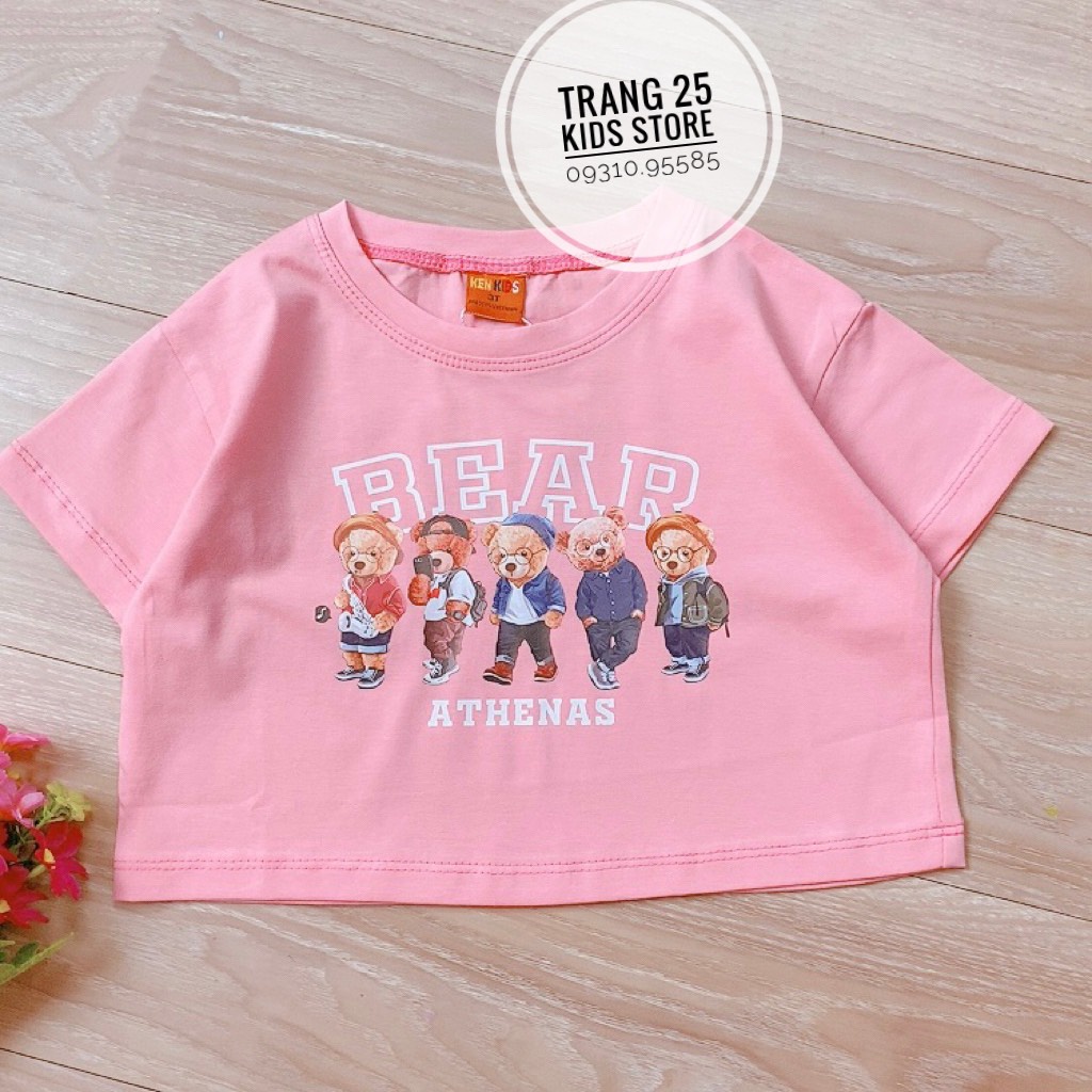 Áo Bé Gái Crop Top IN CHỮ - Form to- Trang 25 Kids