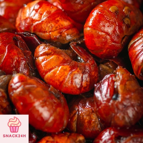 [ FREESHIP ] Tôm đất sốt cay hải sản đóng hộp 100g Snack24hour | BigBuy360 - bigbuy360.vn