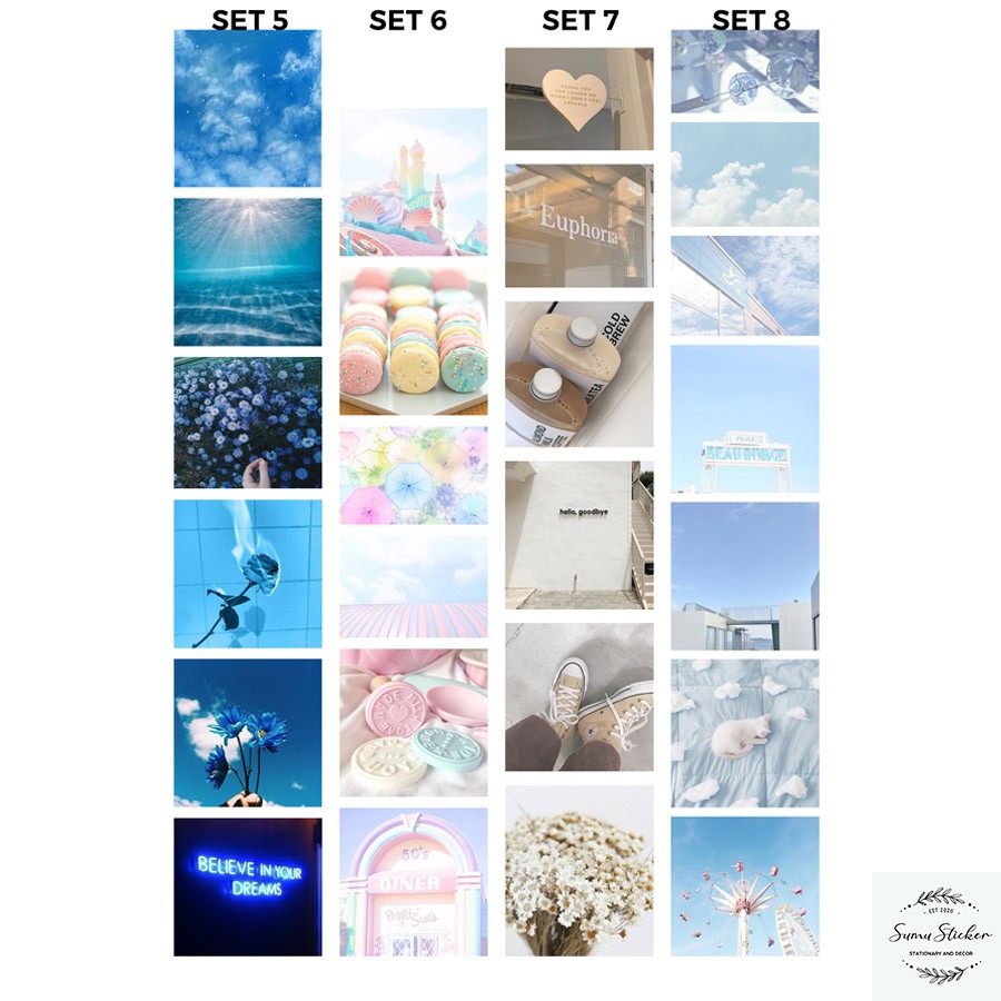 Set Sticker Dây Washi Dán Sổ - Bullet Journal Sticker - Trang Trí Sổ - In Sắc Nét - Có Sẵn Keo Dán - Bền Màu