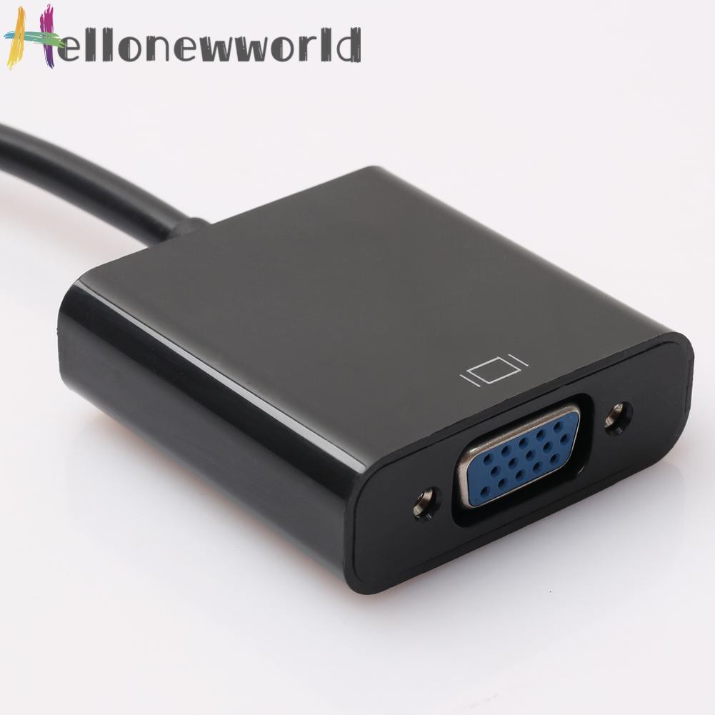 Hellonewworld 1080P DP Displayport Male to VGA Female Video Converter Adapter Cable