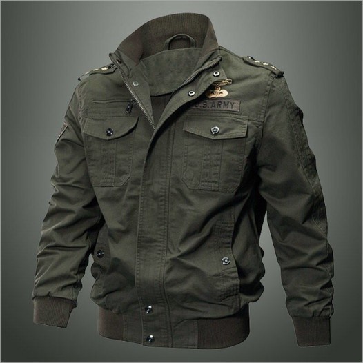 ⊕✖Áo Khoác JACKET Lính - Nam Túi Hộp Phong Cách Mỹ