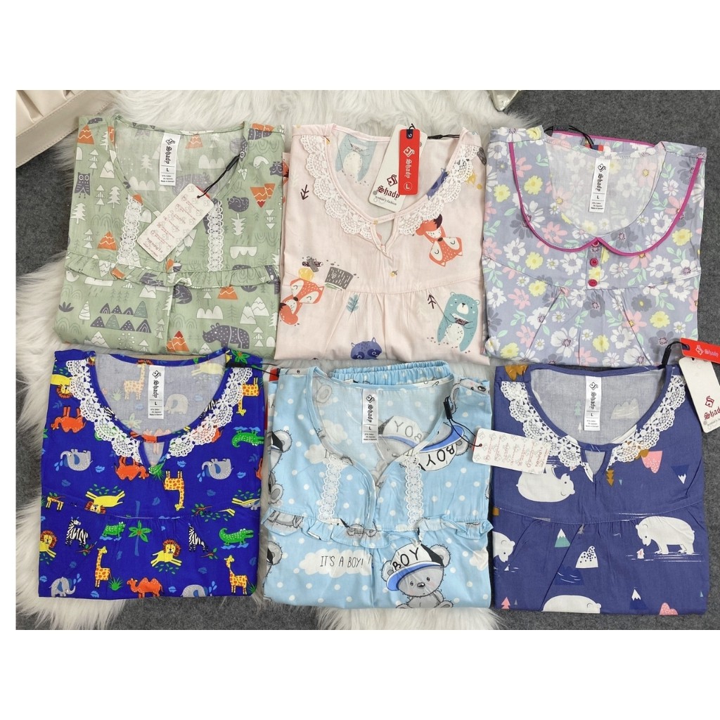 Bộ Pijama Ngố Lửng Nữ Cao Cấp Siêu Mát