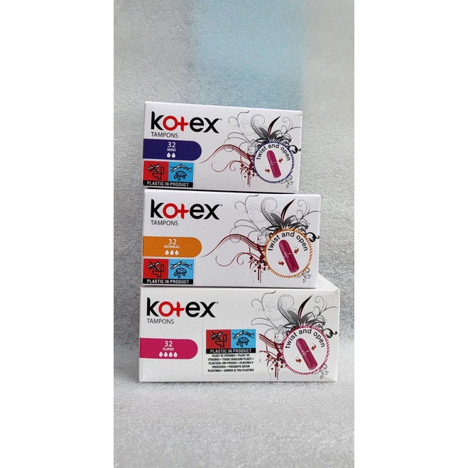 16 thỏi tampon Kotex không cần đẩy