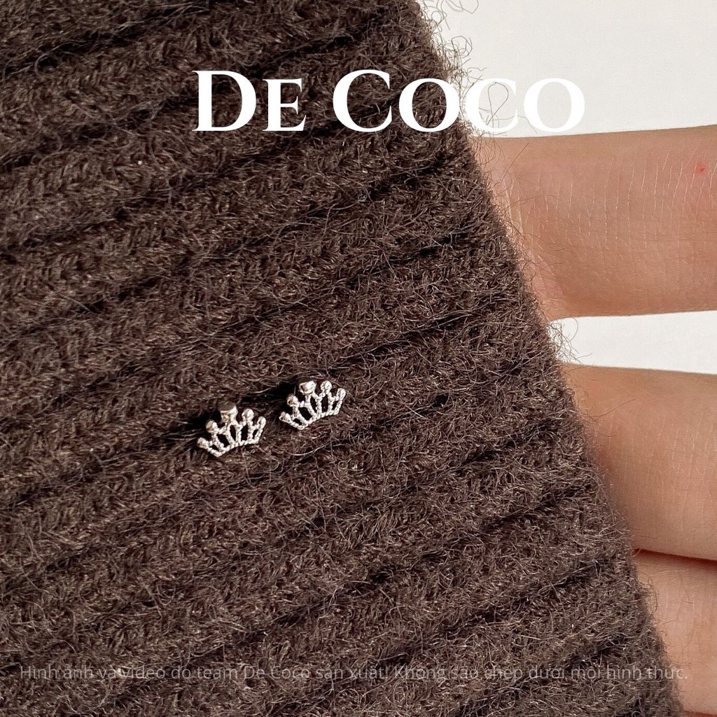 Khuyên tai nụ đính đá T-ARA De Coco