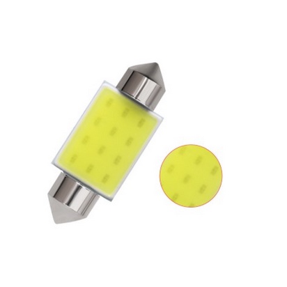 Bóng Đèn Led 31mm 36mm 39mm 41mm Cob 12 Chip  Dc 12v Cho Xe Hơi ô tô bảng biển số trần cánh cửa cốp