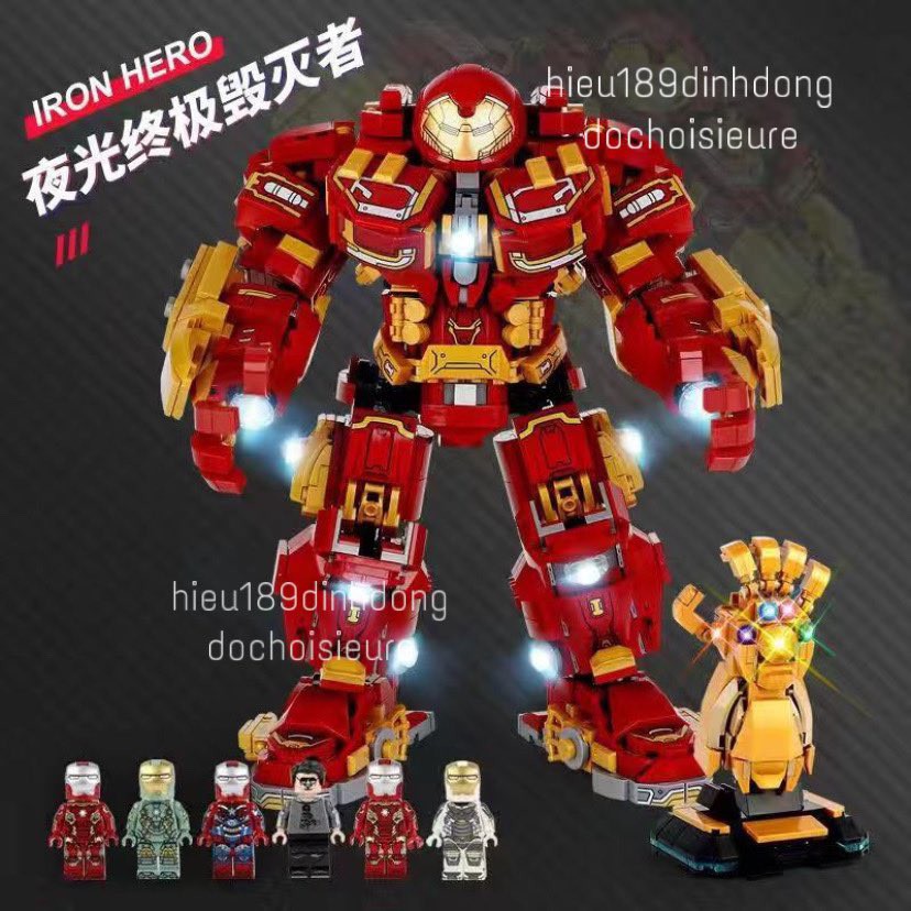 Lắp ráp xếp hình siêu anh hùng 60030 : bộ giáp Hulkbuster