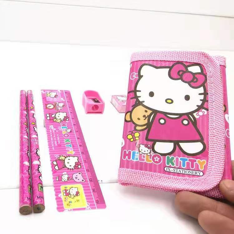 Bộ Dụng Cụ Học Tập 6 Trong 1 Hình Hello Kitty