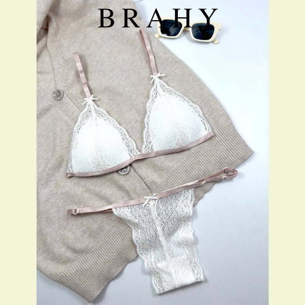 Đồ lót nữ thiết kế độc lạ có mút vải ren cao cấp bao gồm áo + quần BRAHY 039