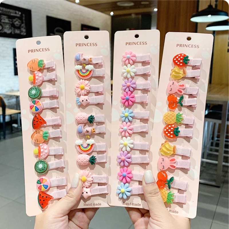 Kẹp Tóc Họa Tiết Hoạt Hình Phong Cách Hàn Quốc Xinh Xắn Cho Bé Gái