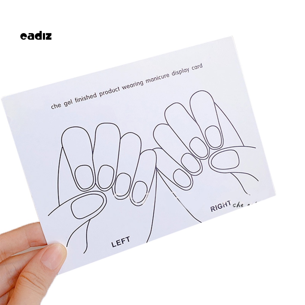 Bộ 5 Thẻ Trưng Bày Móng Tay Giả Tiện Lợi Edge