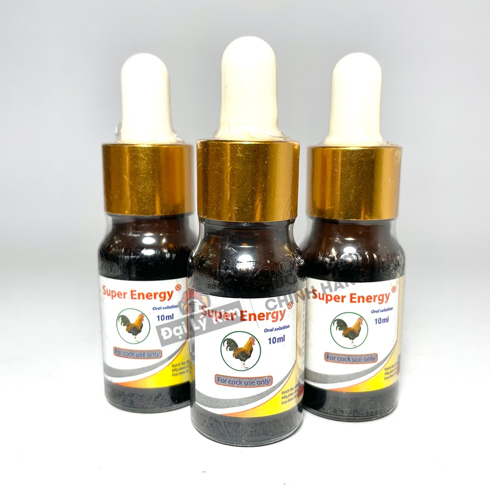 Dinh dưỡng nuôi gà đá, dành cho lỏn lẻn, cự yếu Super Energy, chai 10ml, nhập khẩu Thái Lan chính hãng